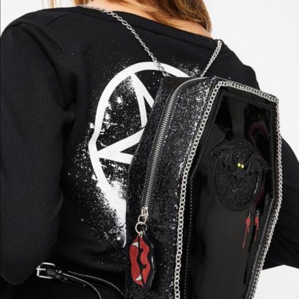 Rare Betsey Johnson purse | Coffin Backpack